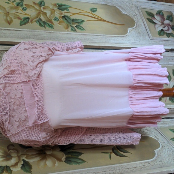 Indigo Soul Pink Lace Top XL - Picture 8 of 9